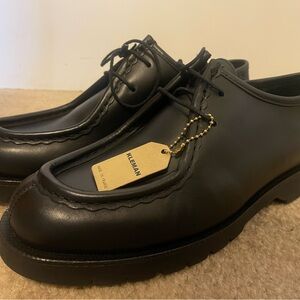 Kleman Padror Black Leather Derby’s Shoes
